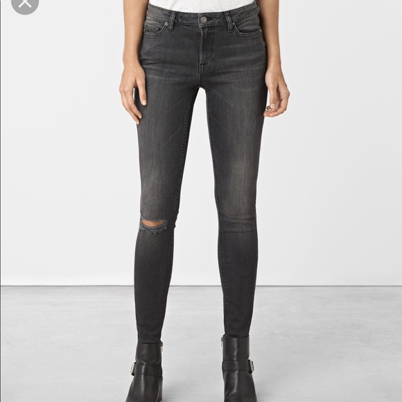 all saints mast skinny jeans